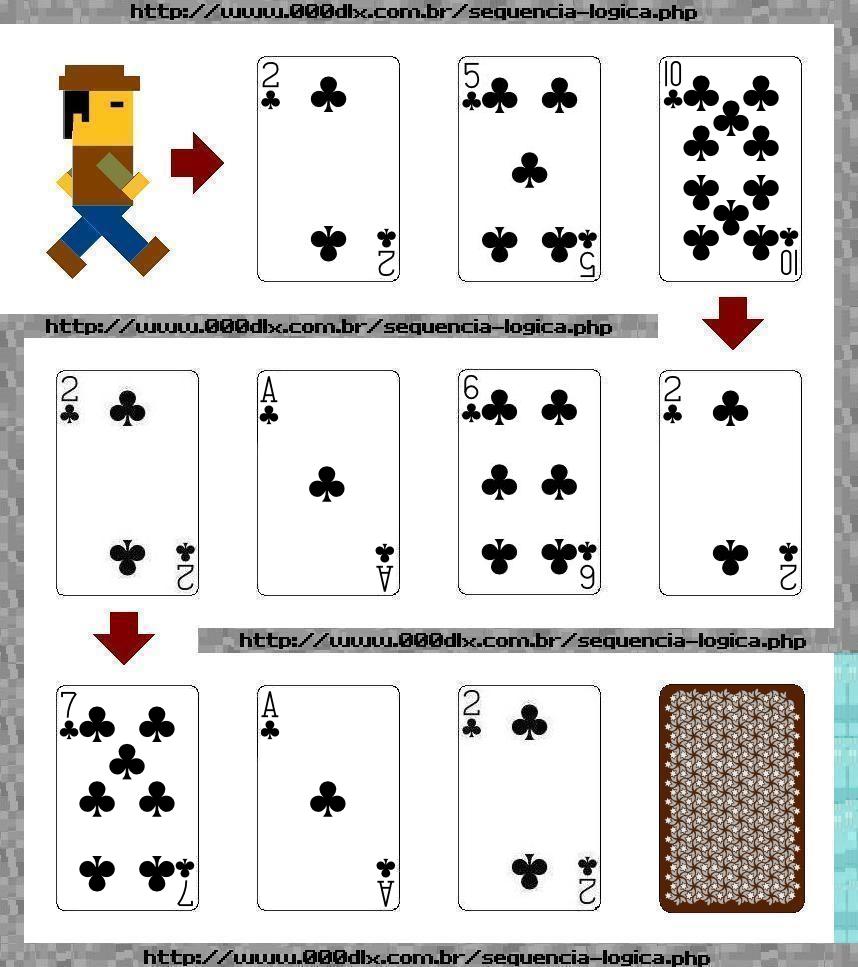 Sequência lógica de cartas 10