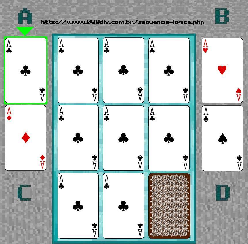 Sequência lógica/Teste de QI de cartas 01 - Resposta