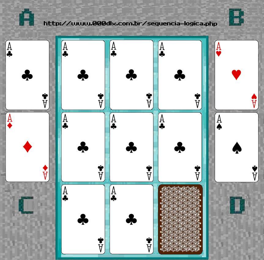 Sequência lógica/Teste de QI de cartas 01