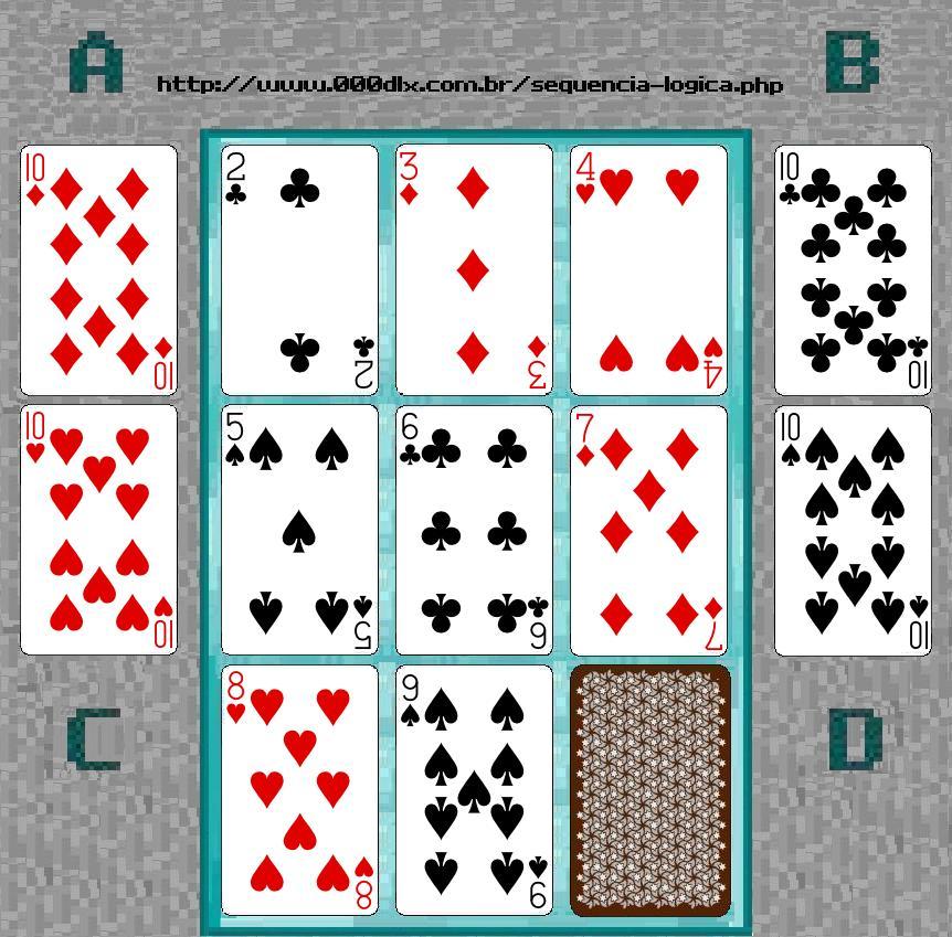 Sequência lógica/Teste de QI de cartas 14
