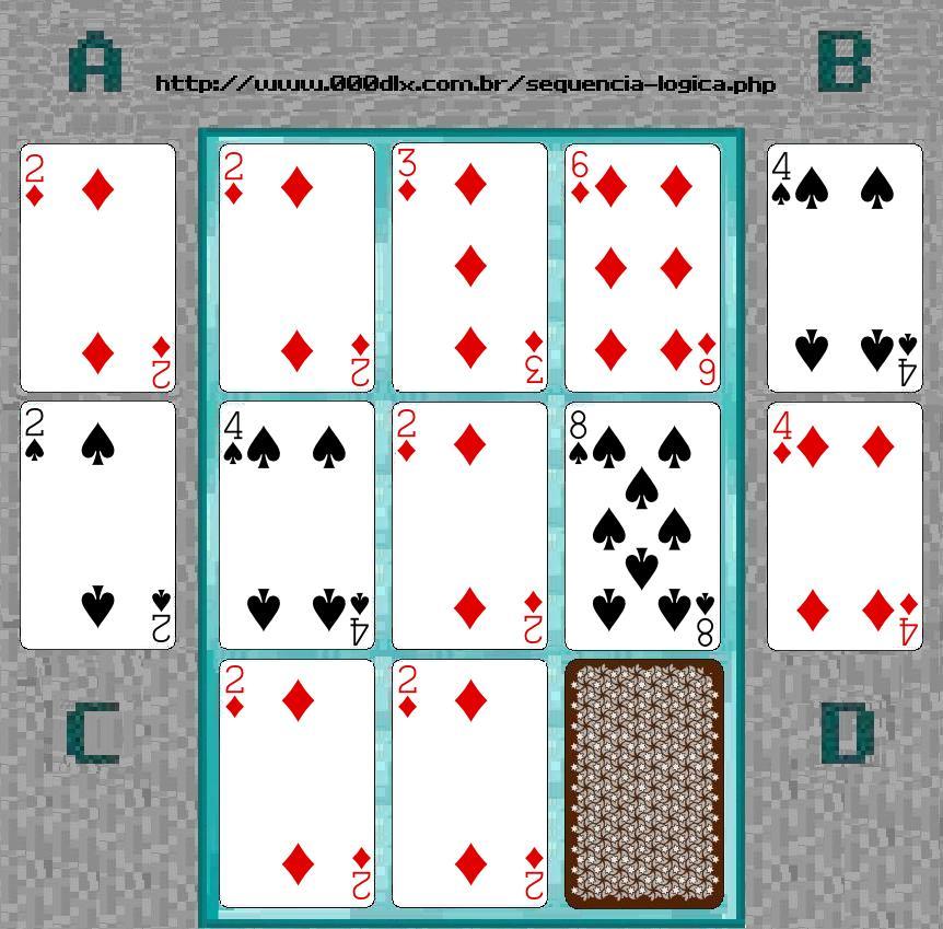 Sequência lógica/Teste de QI de cartas 18