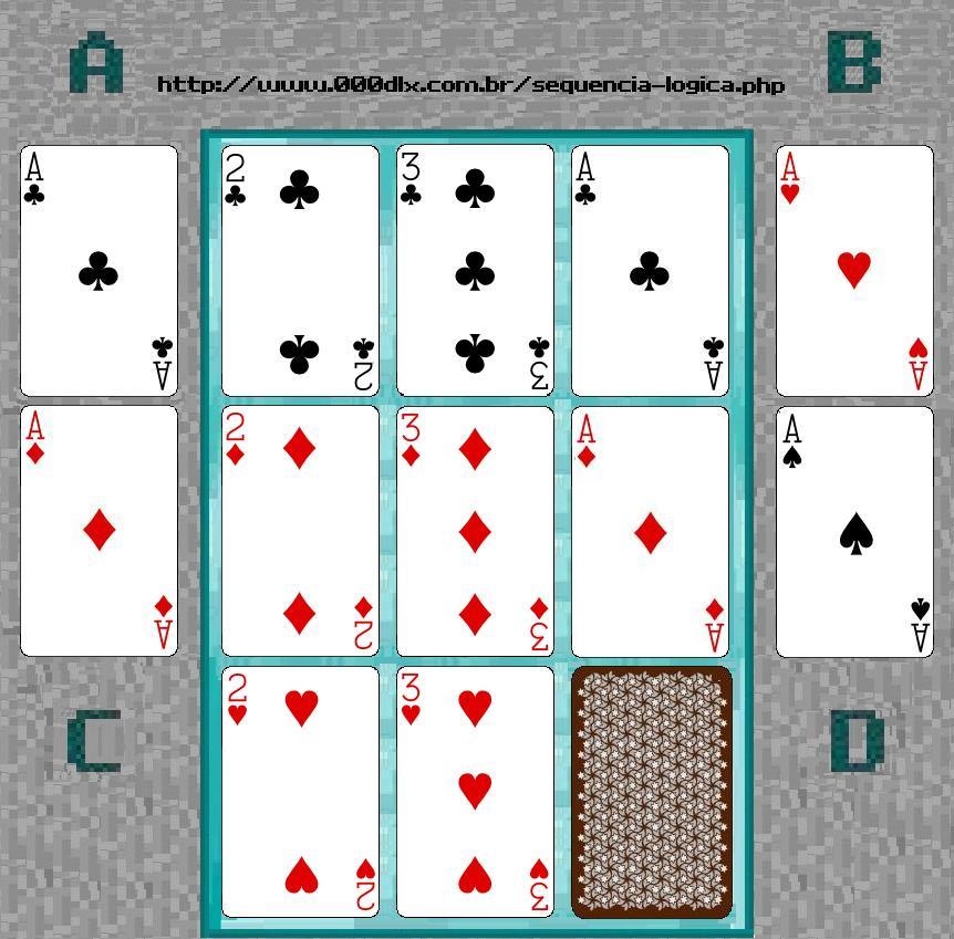 Sequência lógica/Teste de QI de cartas 02