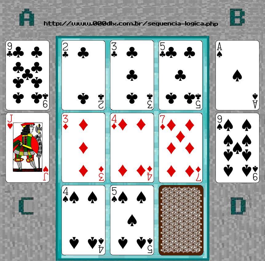 Sequência lógica/Teste de QI de cartas 03