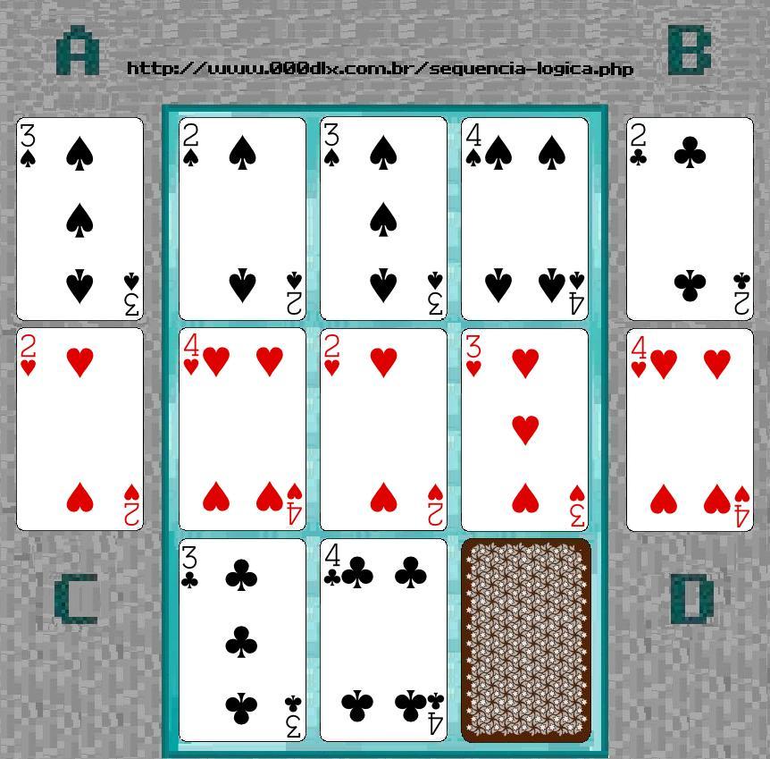 Sequência lógica/Teste de QI de cartas 06