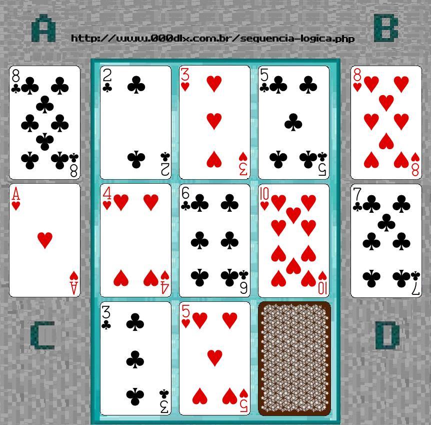 Sequência lógica/Teste de QI de cartas 07