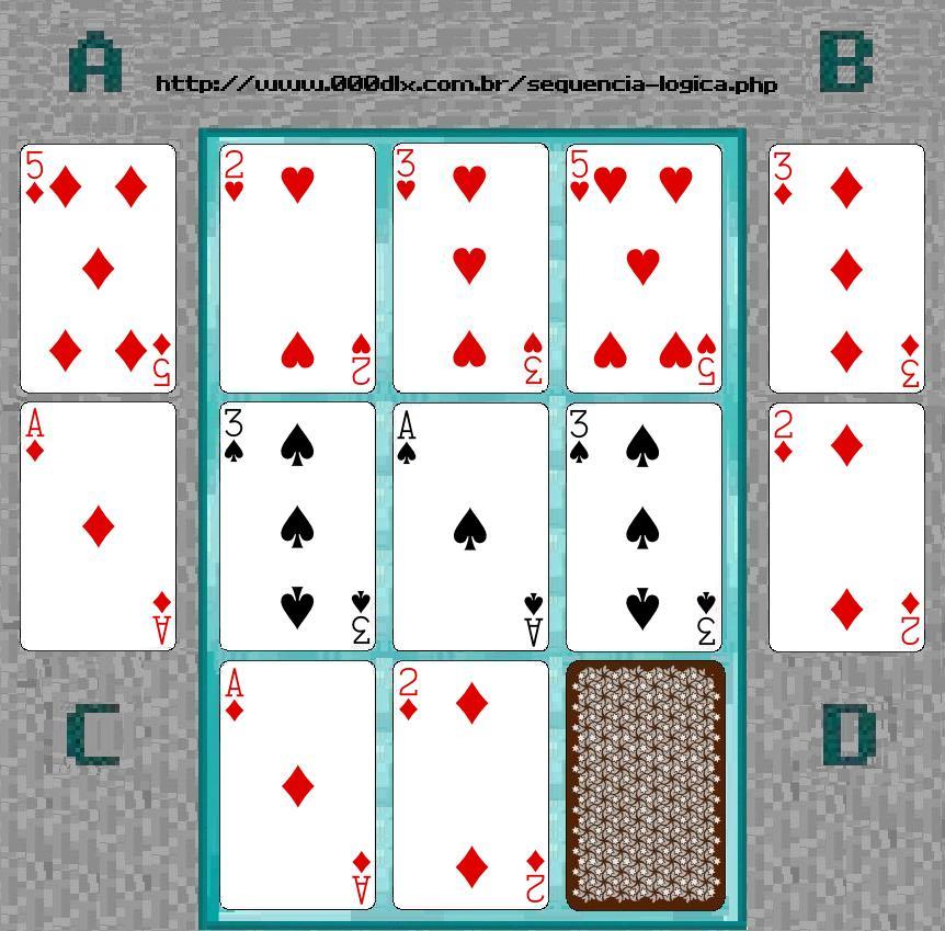 Sequência lógica/Teste de QI de cartas 08
