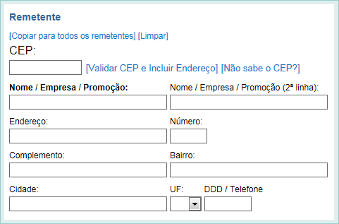 Endereçador Correios