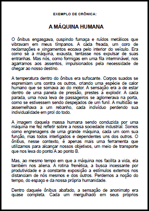 Exemplo de Crônica: Saiba o que é e como fazer também!