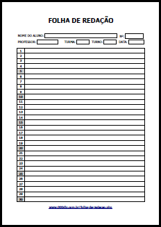 Folha de Reda&ccedil;&atilde;o 02