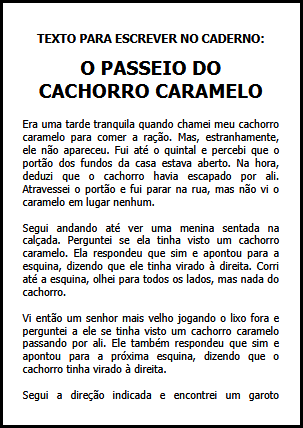 Textos para escrever no caderno: SONHOS
